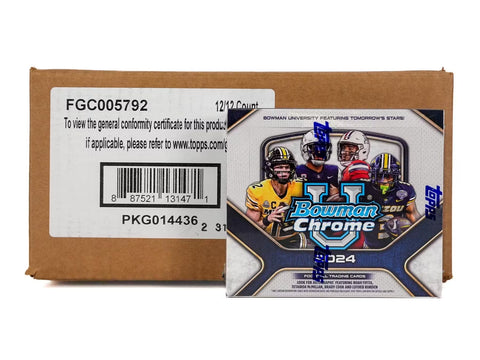 2024 Bowman University Chrome Football Hobby Jumbo