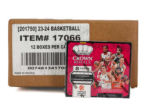 2023/24 Panini Crown Royale Turkish Airlines EuroLeague Basketball Hobby