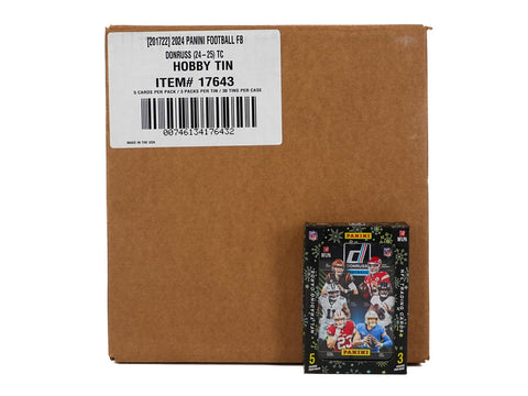 2024 Panini Donruss Football Winter Holiday Tin (Box) Case (30 Ct.)