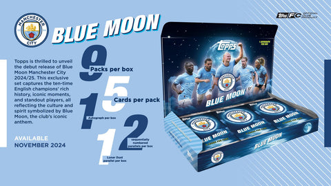 2024/25 Topps Manchester City Blue Moon Soccer Hobby