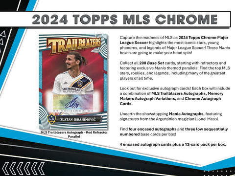 2024 Topps MLS Major League Soccer Chrome Mania