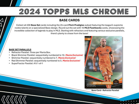 2024 Topps MLS Major League Soccer Chrome Mania