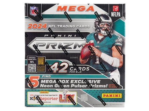 2024 Panini Prizm Football Mega (Neon Green Pulsar)