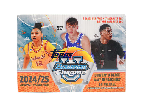 2024/25 Bowman University Chrome Basketball 7-Pack Blaster