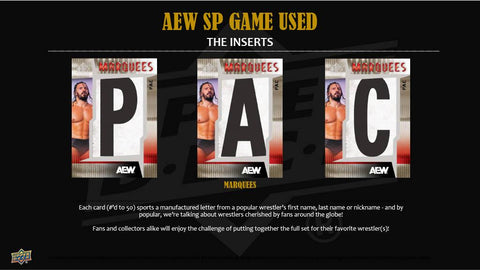 2025 Upper Deck AEW SP Game Used Wrestling Hobby