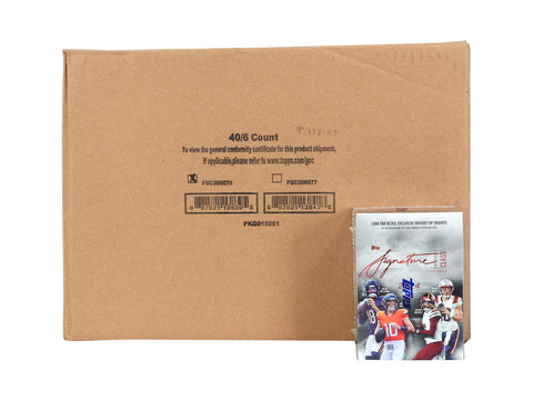 2024 Topps Signature Class Football 6-Pack Blaster