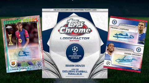 2024/25 Topps Chrome Logofractor UEFA Club Competitions Soccer (London Store Exclusive)