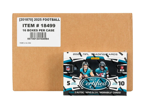 2025 Panini Certified Football Hobby
