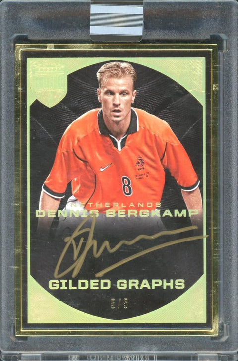2018 Panini Eminence Dennis Bergkamp Gilded Graphs /5 Auto