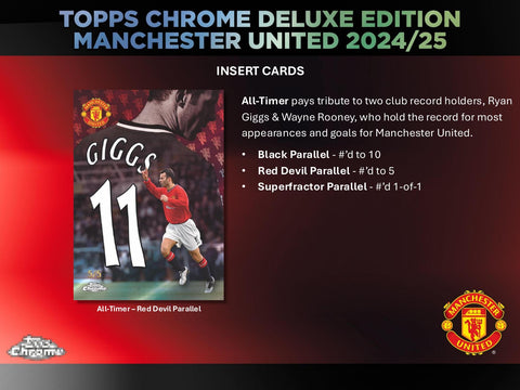 2024/25 Topps Chrome Manchester United Deluxe Edition Soccer Hobby