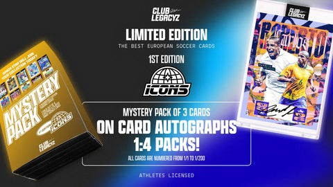 2025 Club Legacyz Icons Soccer First Edition Hobby
