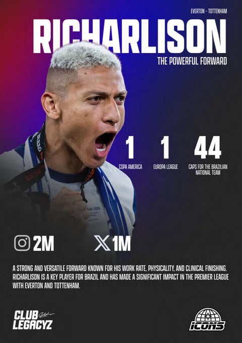 2025 Club Legacyz Icons Soccer First Edition Hobby