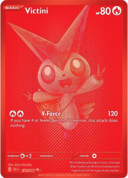 Pokemon SV: Black Bolt 171/086 Victini  Near Mint