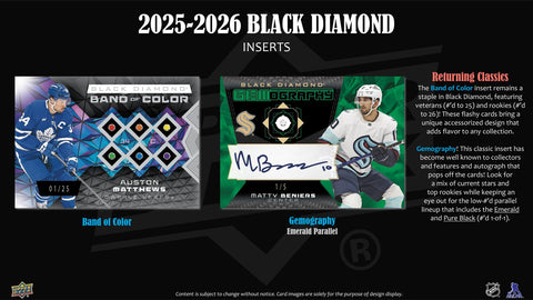 2025/26 Upper Deck Black Diamond Hockey Hobby