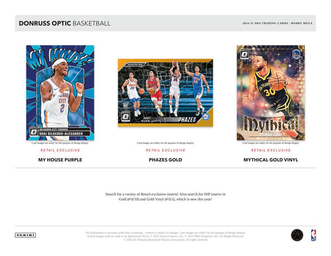 2024/25 Panini Donruss Optic Basketball Hobby Mega