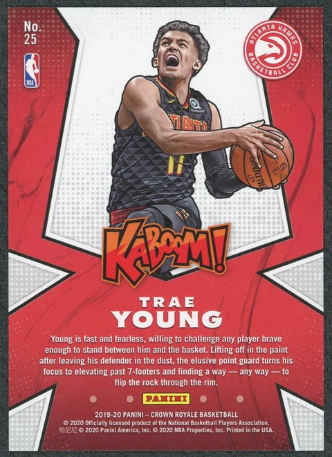 2019/20 Panini Crown Royale Trae Young Kaboom