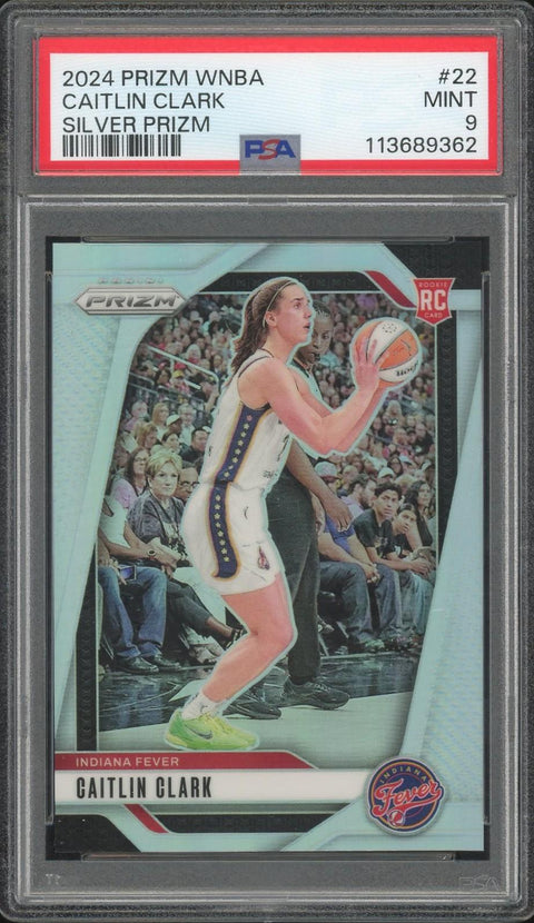 2024 Prizm Caitlin Clark 22 Silver PSA 9