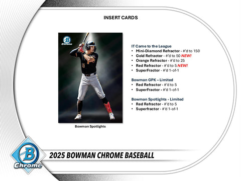 2025 Bowman Chrome Baseball Hobby