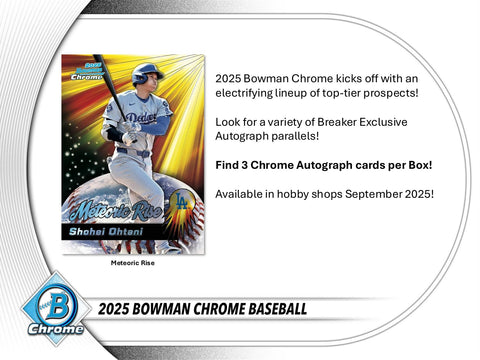 2025 Bowman Chrome Baseball Breaker Delight