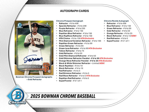 2025 Bowman Chrome Baseball Breaker Delight