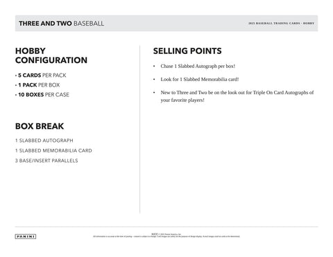 2025 Panini Three and Two Baseball Hobby