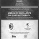 2024 Topps Finest Kaka Marks of Excellence /50