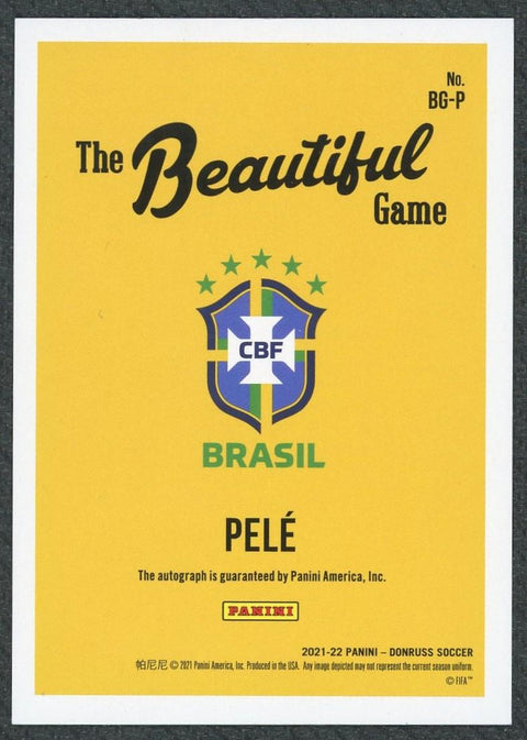 2021/22 Panini Donruss Pele The Beautiful Game Auto