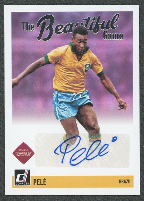 2021/22 Panini Donruss Pele The Beautiful Game Auto