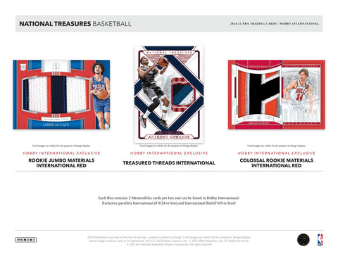 2024/25 Panini National Treasures Basketball International Hobby