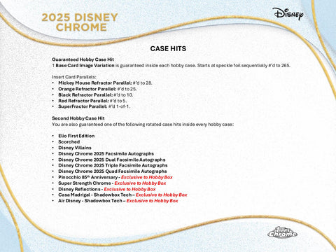 Disney Chrome Hobby (Topps 2025)