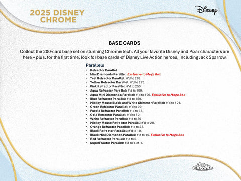 Disney Chrome Mega (Topps 2025)