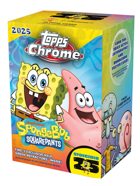 SpongeBob Chrome 25th Anniversary 7-Pack Blaster (Topps 2025)