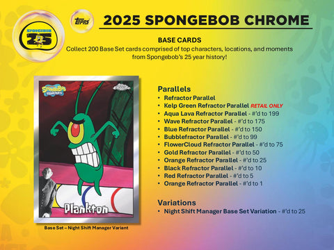 SpongeBob Chrome 25th Anniversary 7-Pack Blaster (Topps 2025)