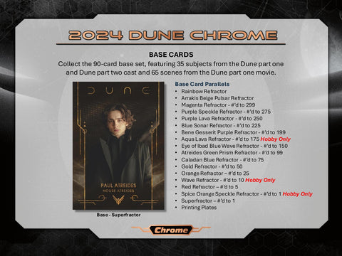 Dune Chrome Hobby (Topps 2024) (Presell)