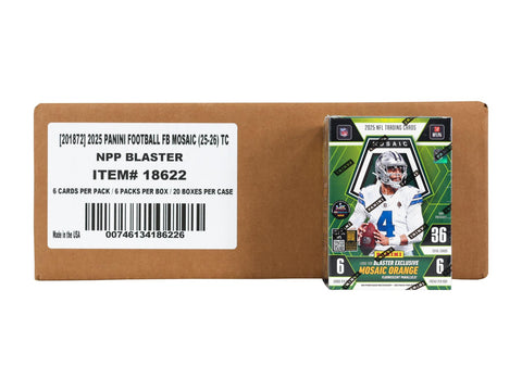 2025 Panini Mosaic Football 6-Pack Blaster