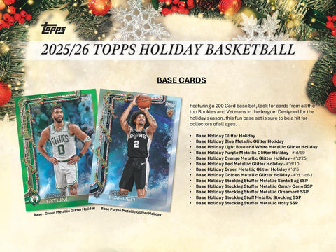 2025/26 Topps Holiday Basketball Mega
