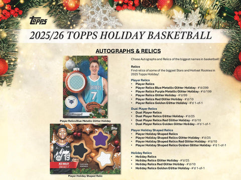 2025/26 Topps Holiday Basketball Mega