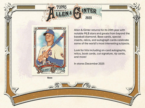 2025 Topps Allen & Ginter Baseball 8-Pack Blaster