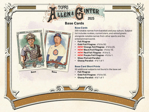 2025 Topps Allen & Ginter Baseball 8-Pack Blaster