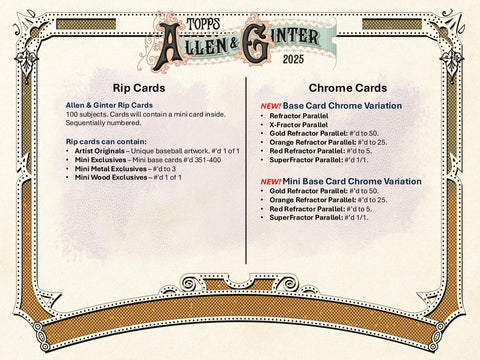 2025 Topps Allen & Ginter Baseball 8-Pack Blaster