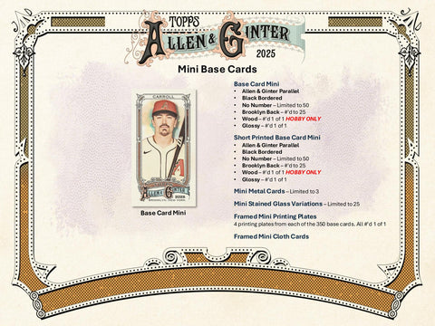 2025 Topps Allen & Ginter Baseball Hobby