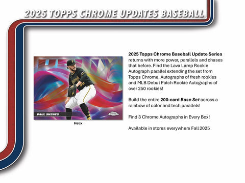 2025 Topps Chrome Update Series Baseball Hobby Jumbo