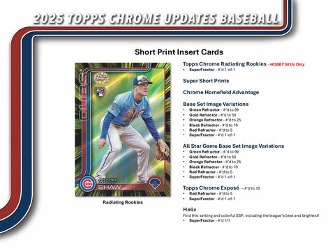 2025 Topps Chrome Update Series Baseball Hobby Jumbo
