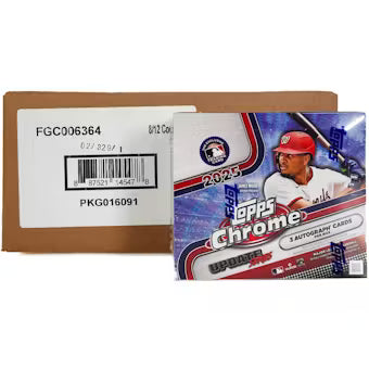2025 Topps Chrome Update Series Baseball Hobby Jumbo