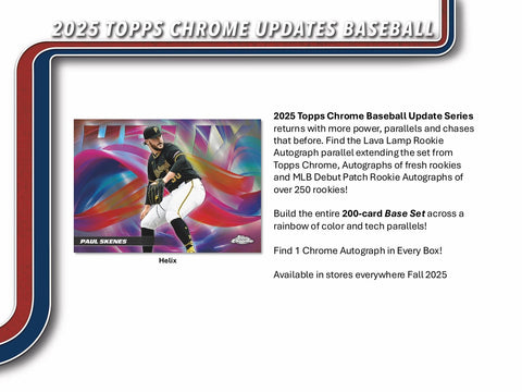 2025 Topps Chrome Update Series Baseball Hobby