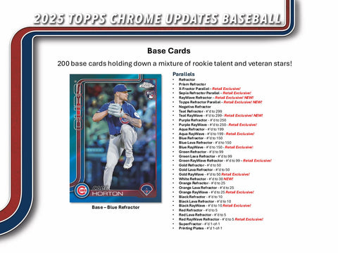 2025 Topps Chrome Update Series Baseball Mega