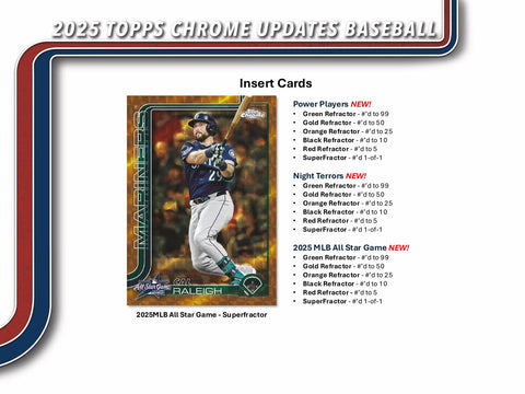 2025 Topps Chrome Update Series Baseball Mega