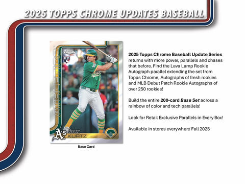 2025 Topps Chrome Update Series Baseball 7-Pack Blaster