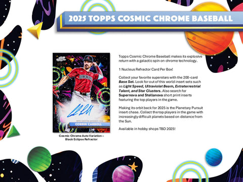 2025 Topps Cosmic Chrome Baseball Hobby