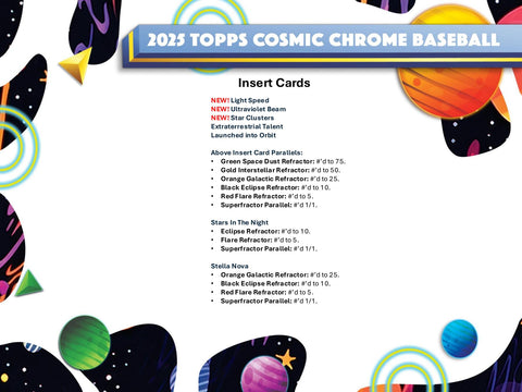 2025 Topps Cosmic Chrome Baseball Hobby